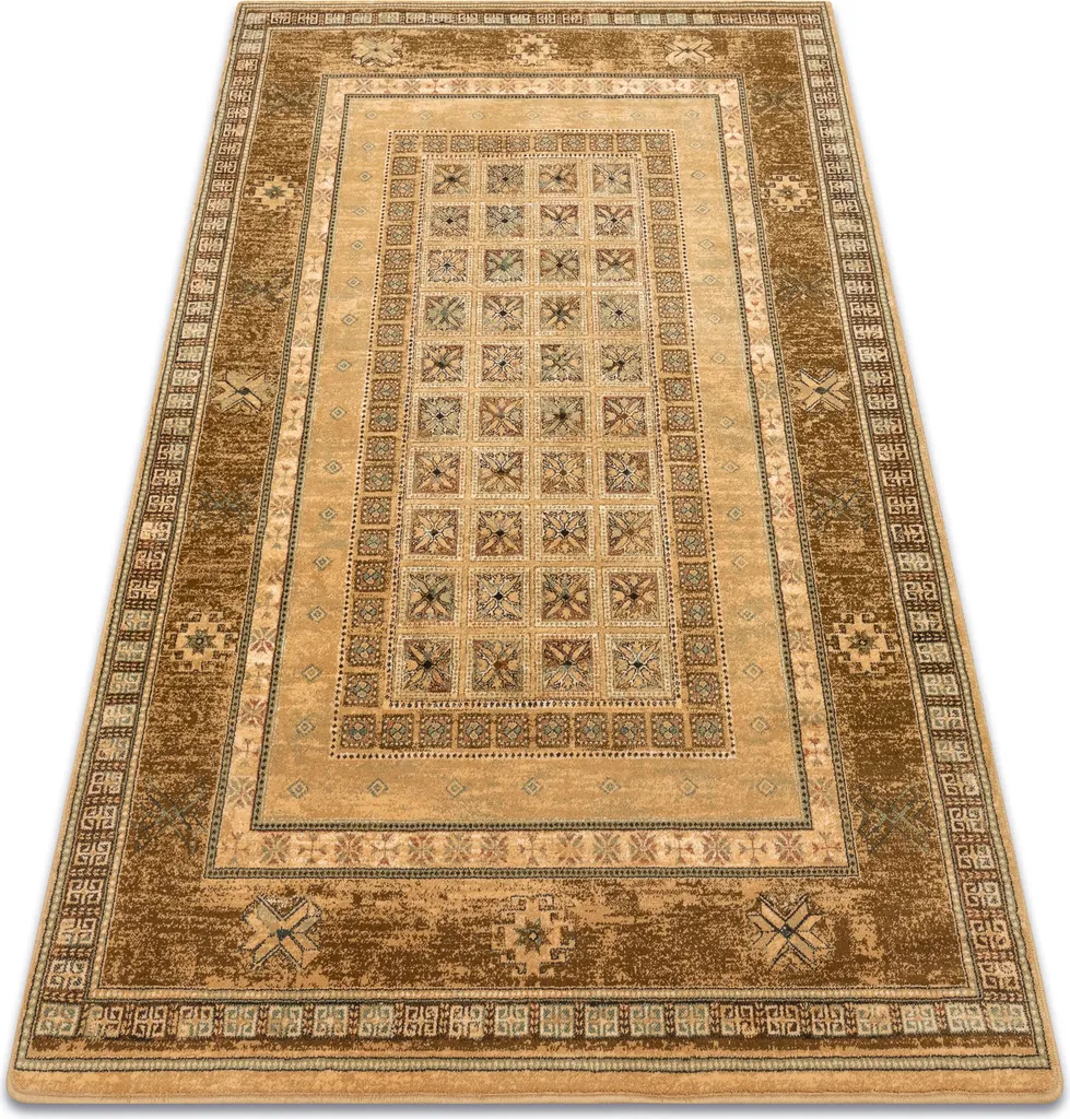Tapis en laine pour intérieur chaleureux OMEGA ANTIK miel 170x235