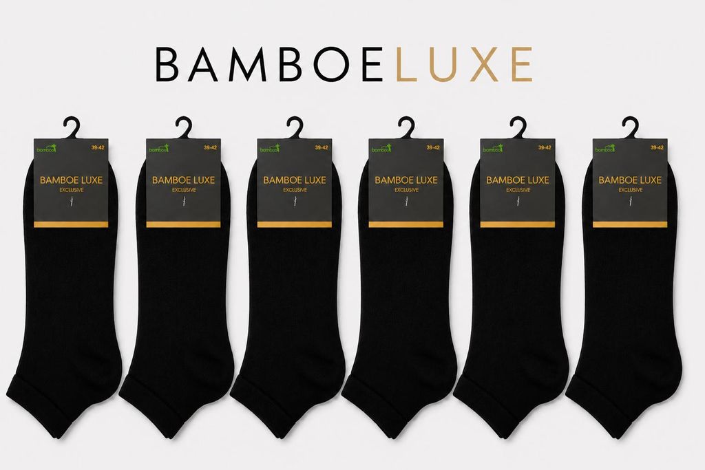 Bambus Socken, Sneaker Socken, 6 Paar, Damen und Herren, Produktbild 