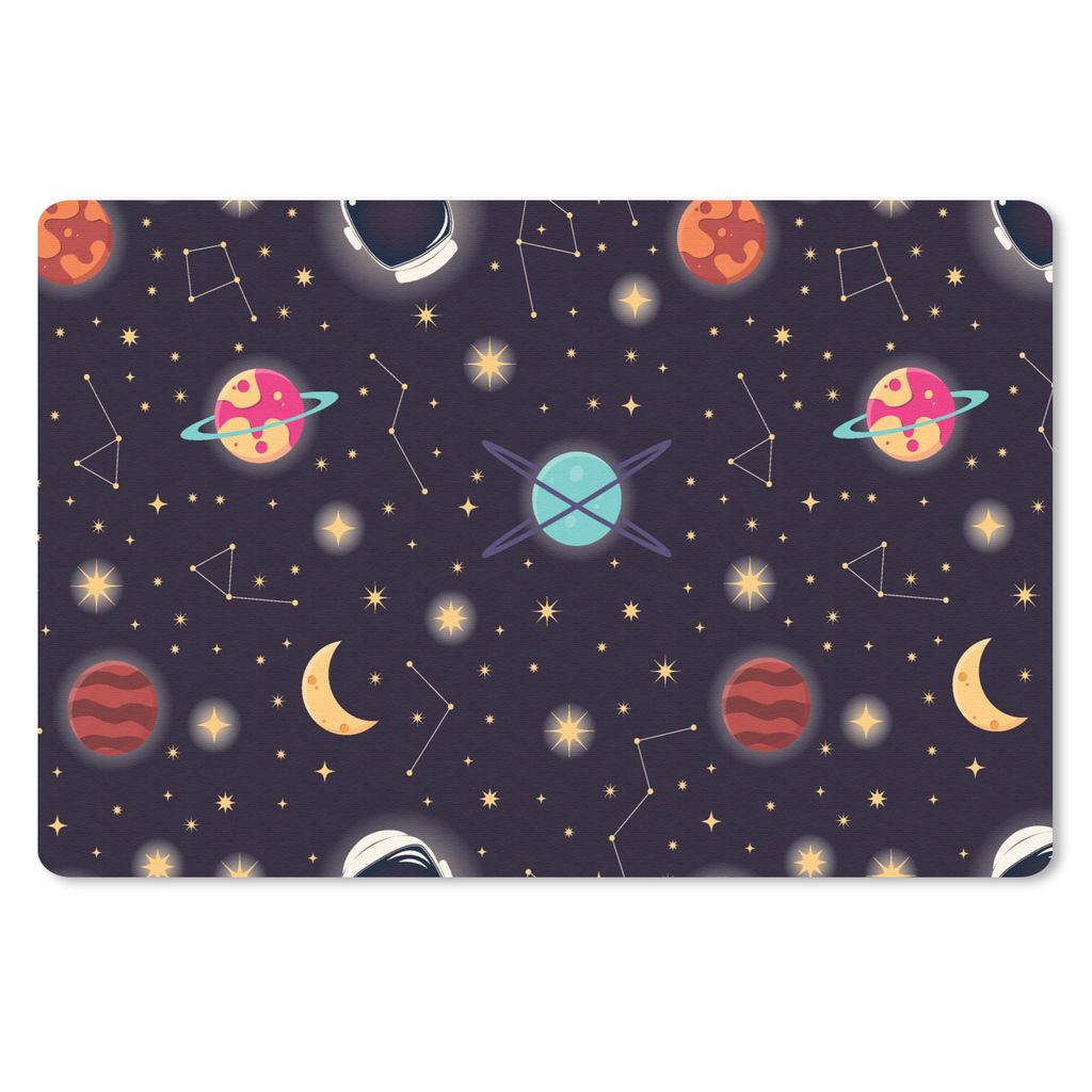MuchoWow Mauspad Mousepad Weltraum - Tierkreis - Sterne - Design - Universum 27x18 cm - Mousepads - Maus Mat - Pad - Mausunterlage - Büroartikel...