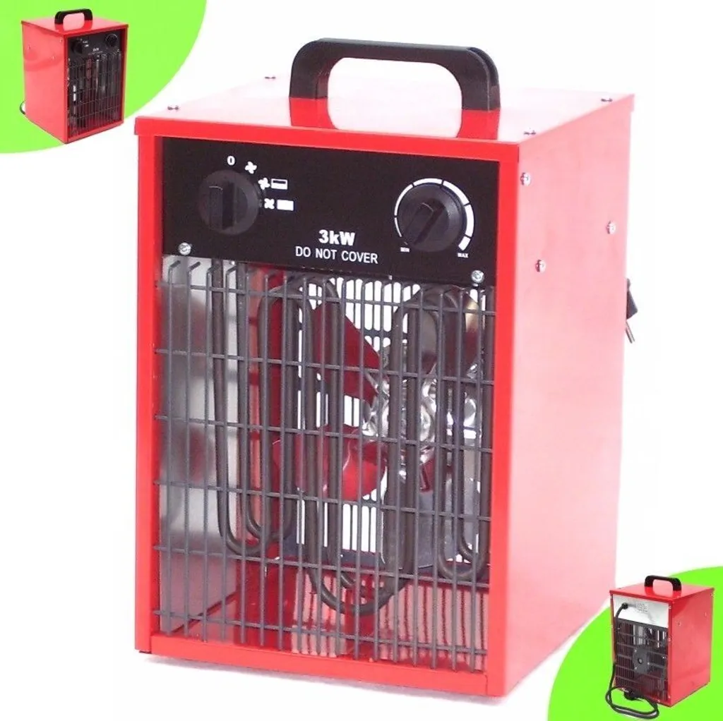 Bauheizer 33-13 Radiateur soufflant 3kW 55198 Chauffage électrique Pro