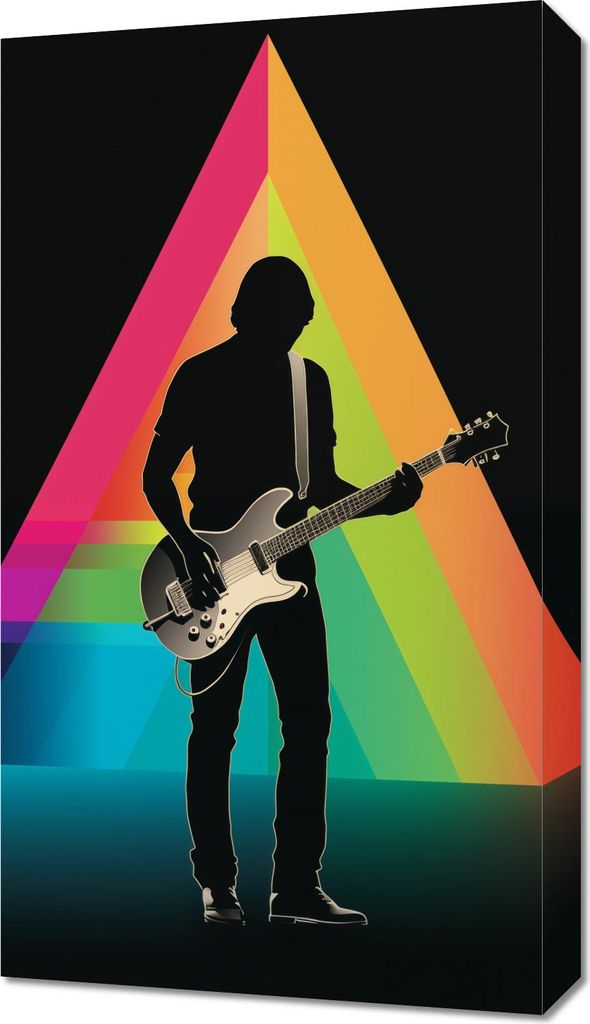 Bild 40x70cm Prisma durch die Gitarre