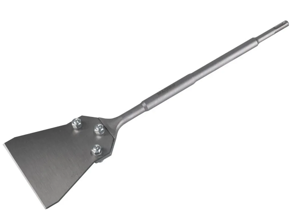Burin spatule large SDS+ 130x445mm pour décollage de carrelage et crépi