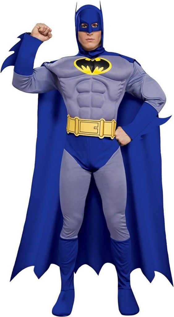 Adult Deluxe Muscle Chest Batman Costume - Size S
