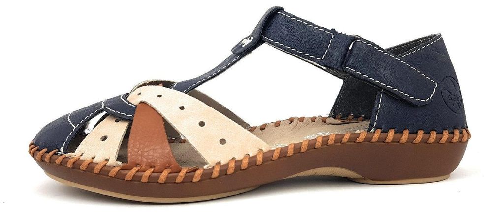 Rieker Gurgaon Damenschuhe Halbschuhe Slipper Mehrfarbig Productafbeelding 