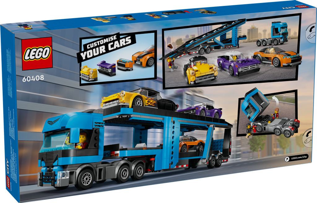 LEGO® City 60408 Ciężarówka do transportu samochodów z Zdjęcie produktu 28