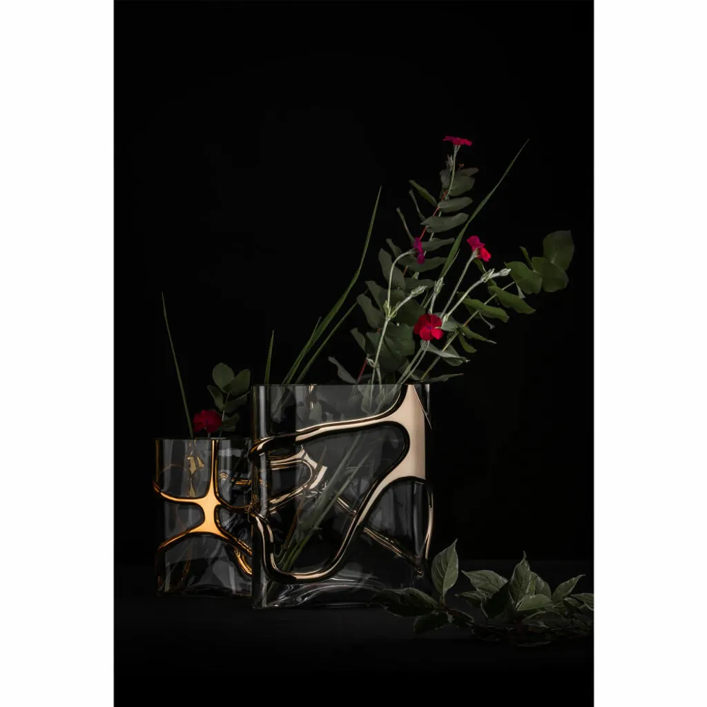 Grand vase Eisch Stargate Gold, 30cm pour décoration de table chic