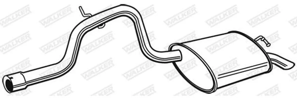 Pot d'échappement arrière pour Mondeo WALKER 22616 - Standard OE 1117834