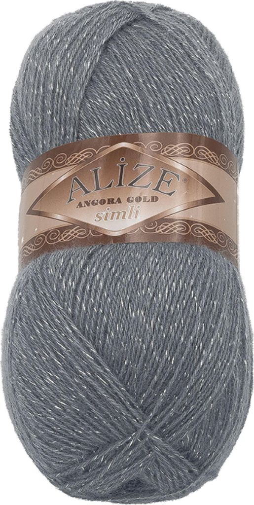 ANGORA GOLD SIMLI - 100 g/500 m - Grau