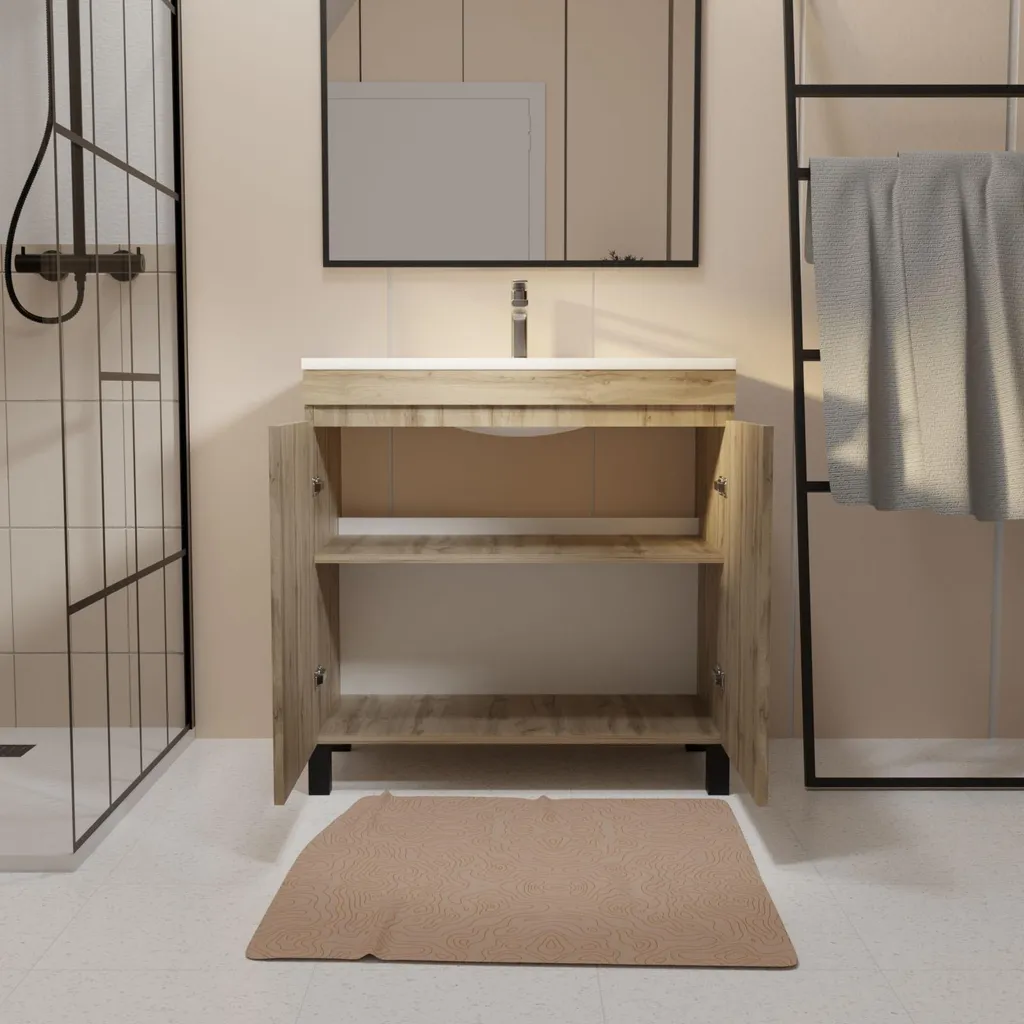 Meuble de salle de bains 60 cm TIMBER pour optimiser les espaces