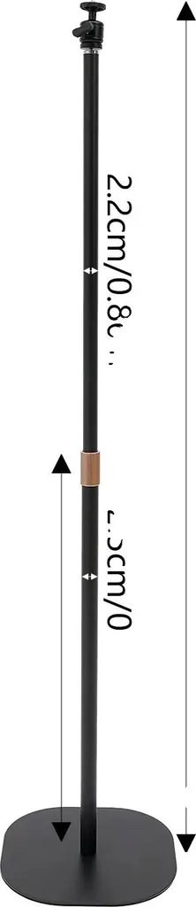 Support projecteur acier carbone 120cm, pied stable haute qualité
