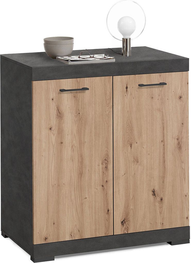 Kommode Beistellschrank Anrichte Standschrank Holzschrank Schrank "Birkenhead V" Matera / Artisan Eiche