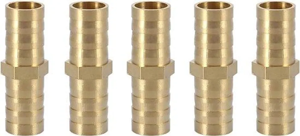 Raccord droit 12mm en laiton cannelé pour tuyau souple de haute qualité