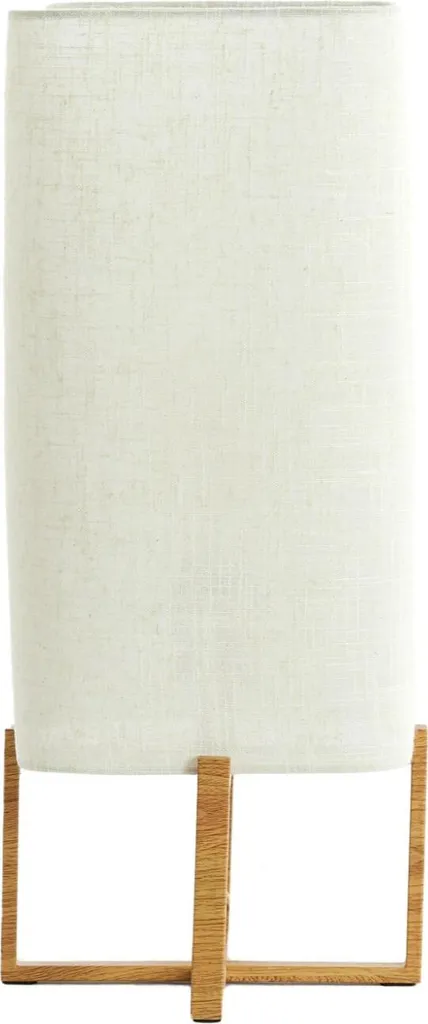 Light & Living Wyn Lampe de Table Naturel Textile E27 1894284 Originale