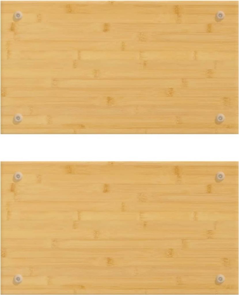 vidaXL Nakładki na kuchenkę 2 szt. 50x28x1,5 cm bambusowe Zdjęcie produktu 