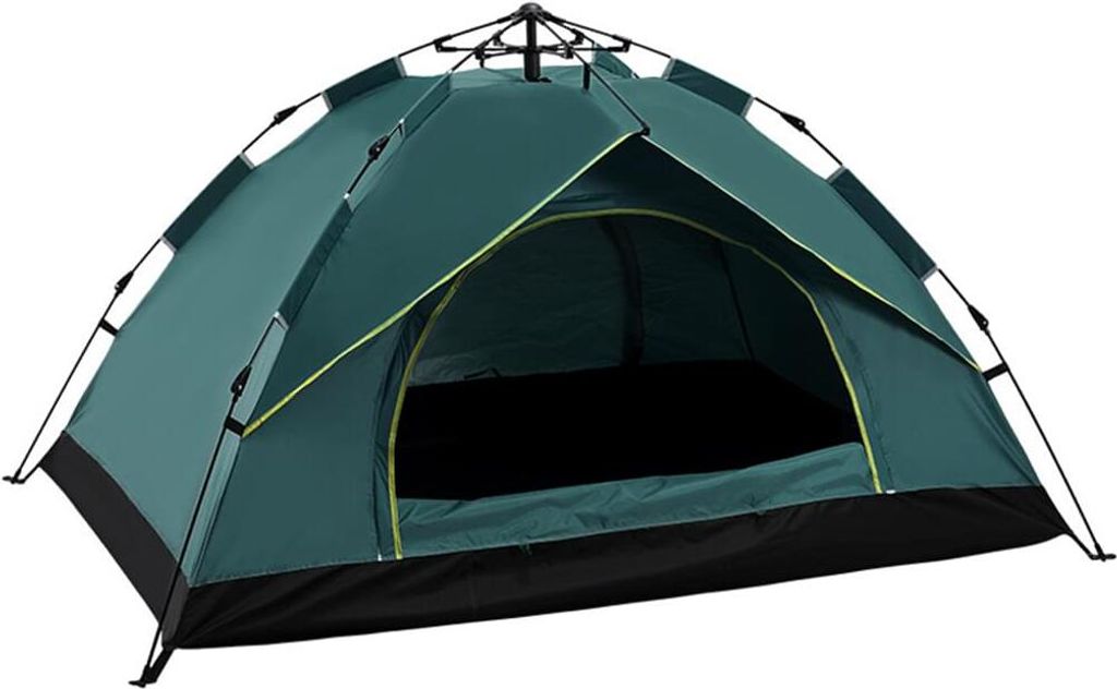 Lumaland Outdoor Pop Up Kuppelzelt 3 Personen Zelt Zweitzelt Camping Reisen Trekking Festival usw. 215 x 195 x 120 cm Tragetasche