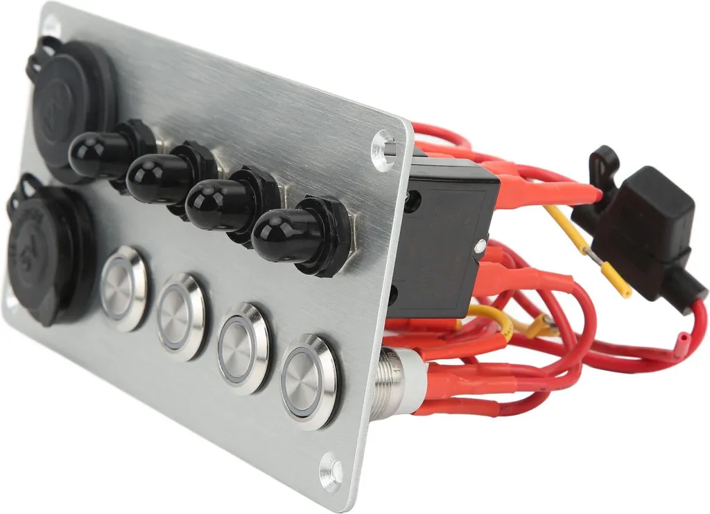 Tableau de commande électrique 12V avec double USB pour van aménagé - 4