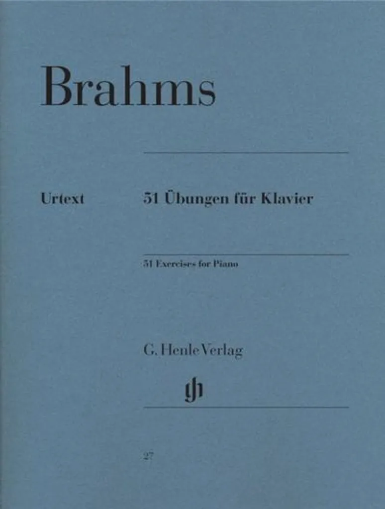 Partition Piano Brahms 51 Exercices Techniques - Édition de Référence