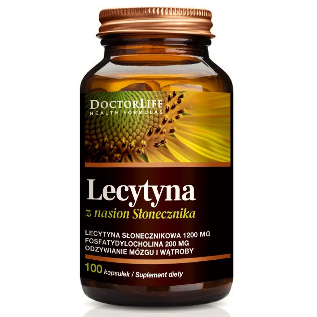 Hochwertiges Sonnenblumenlecithin 1200 mg - 100 Kapseln