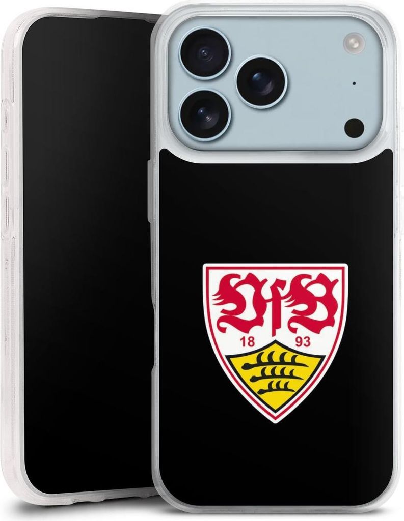 DeinDesign Handyhülle für Apple iPhone 17 Pro Silikon Hülle Case Smartphone Schutzhülle Offizielles Lizenzprodukt VfB Stuttgart Wappen