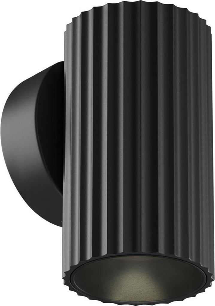 Wandleuchte Aluminium H: 10 cm Schwarz GU10 Modern