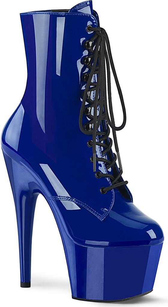 Pleaser Adore-1020 Stiefeletten in Übergrößen Blau ADO1020/RYBL/M große Damenschuhe