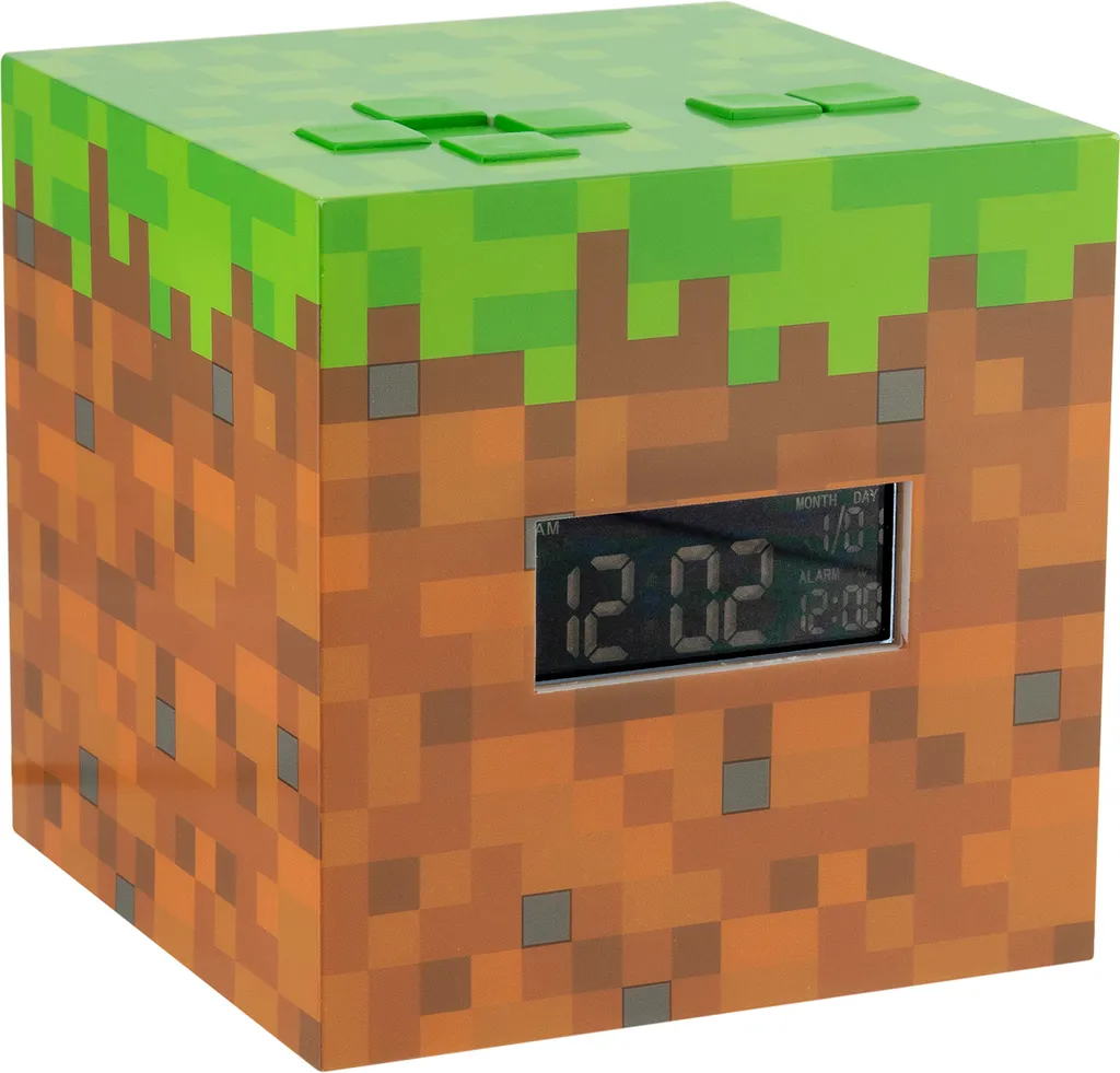 Réveil Enfant Minecraft Paladone PP6733MCF Cadeau Gaming pour la Chambre