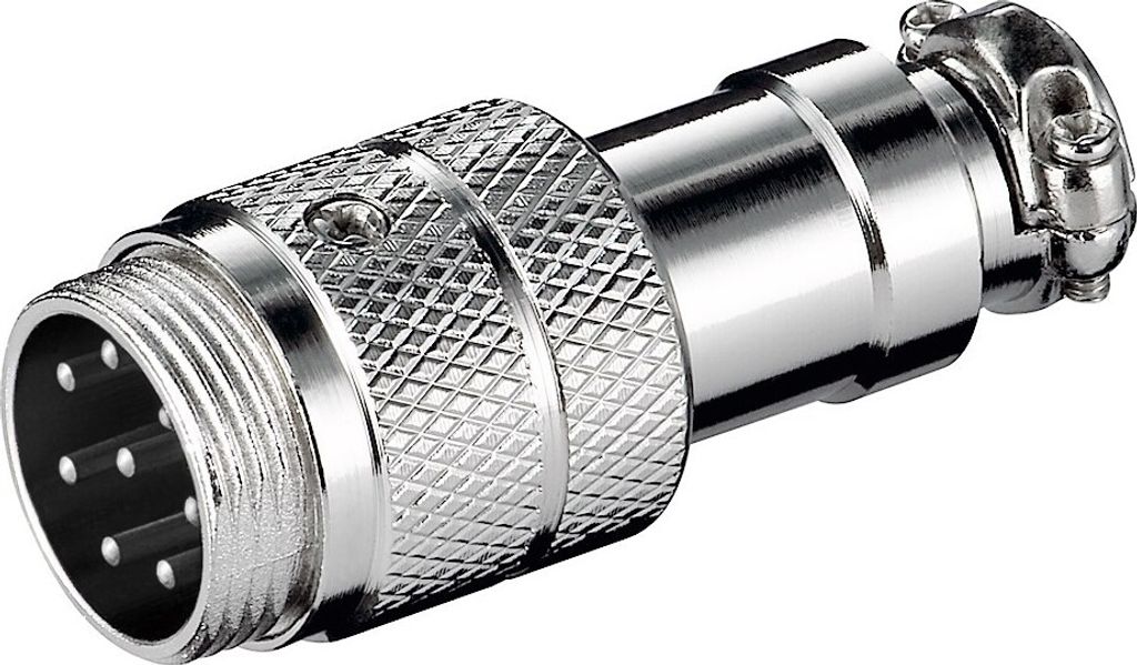 Wentronic MIC 8, 8-pin, 8-pin, Male/Female, Edelstahl, RoHS, 1,810 cm