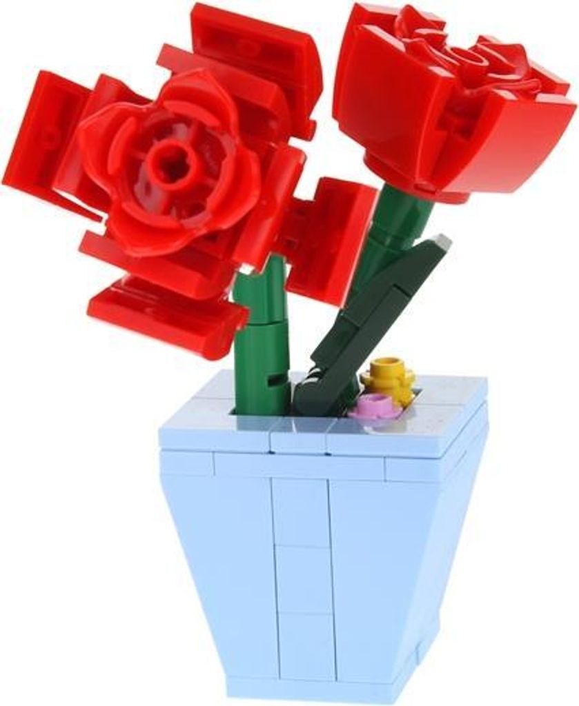 Blumentopf-Bausteine zum Bauen - Rosen