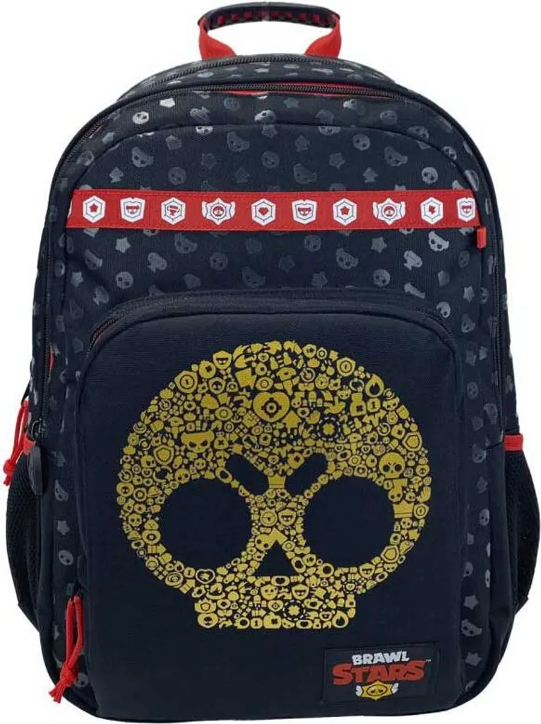 Sac à dos Brawl Stars Black Robuste - Grand Compartiment et Dos Rembourré
