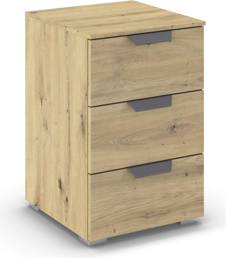 Nachtkommode >Aditio Box< in Eiche Artisan Nachbildung - 40x61x42 (BxHxT)