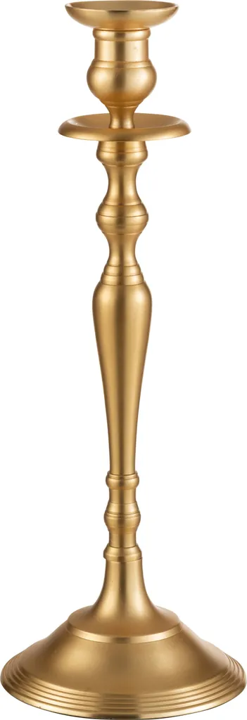Bougeoir Or Moyen J-Line en Aluminium Mat - Finition Haut de Gamme