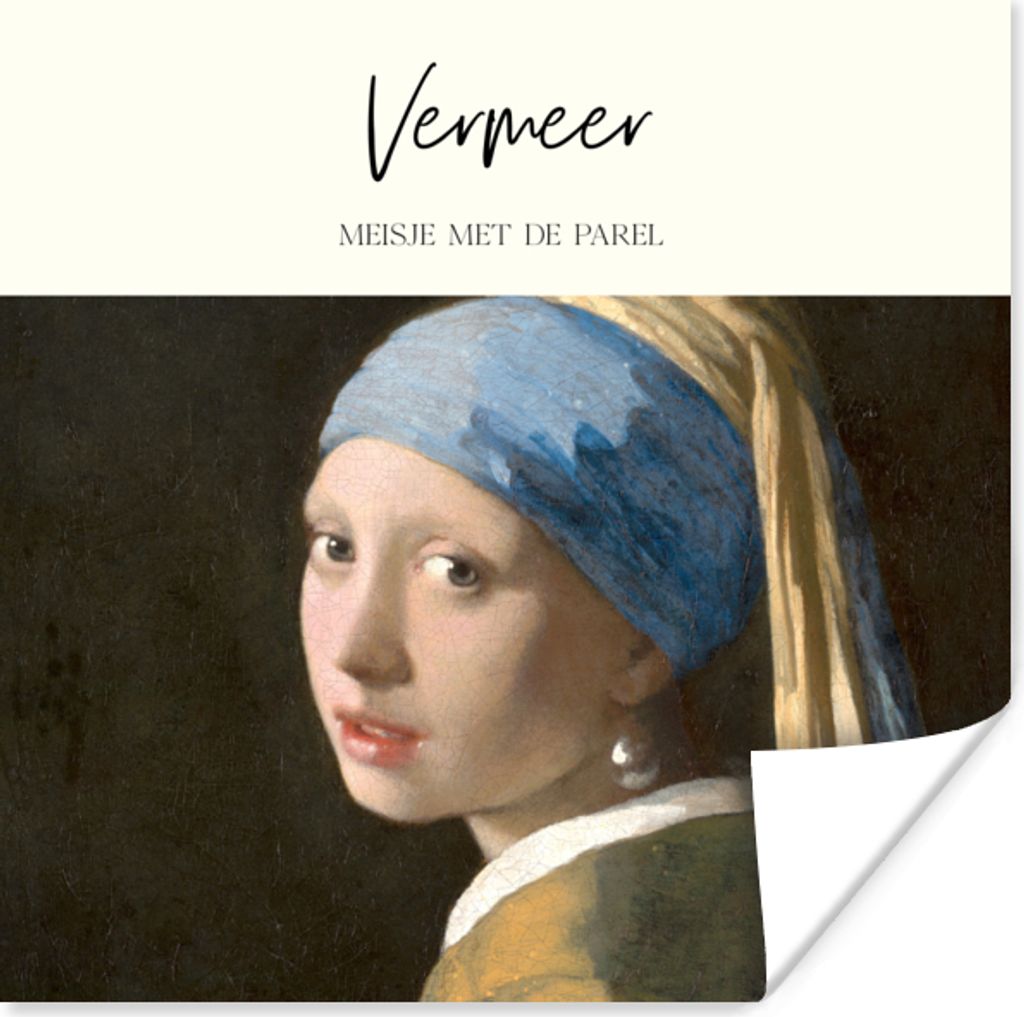 MuchoWow Poster Das Mädchen mit dem Perlenohrring - Johannes Vermeer - Alte Meister 100x100 cm - Babyzimmer