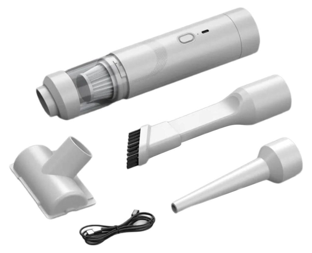 Handstaubsauger Akku, 20000Pa Handstaubsauger Kabellos mit USB-C Schnellladung, 2 in 1 Auto Staubsauger Stark Multifunktion Luftgebläsepumpe, Mini...