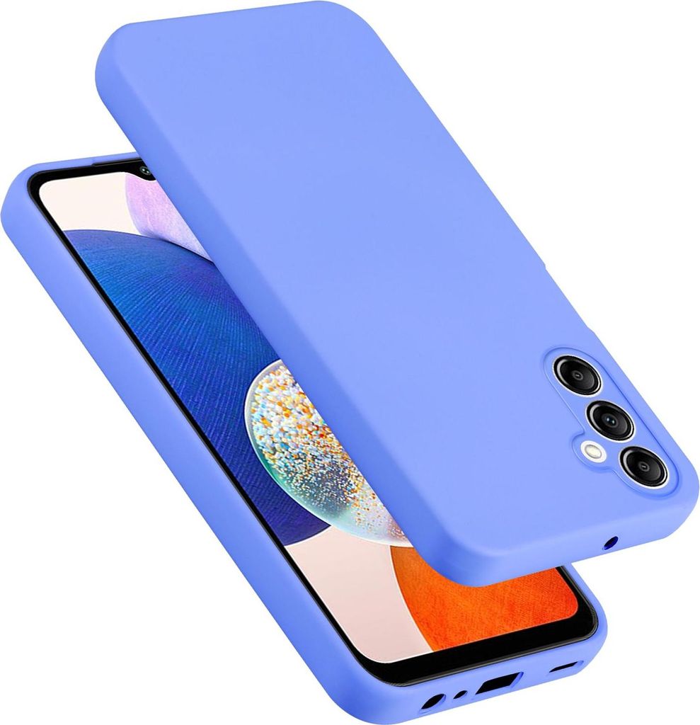 Cadorabo Hülle für Samsung Galaxy A14 4G / 5G / M14 Hülle Silikon Handyhülle Case aus flüssigem Silikon, Kratzfeste und stoßfeste Schutzhüll...