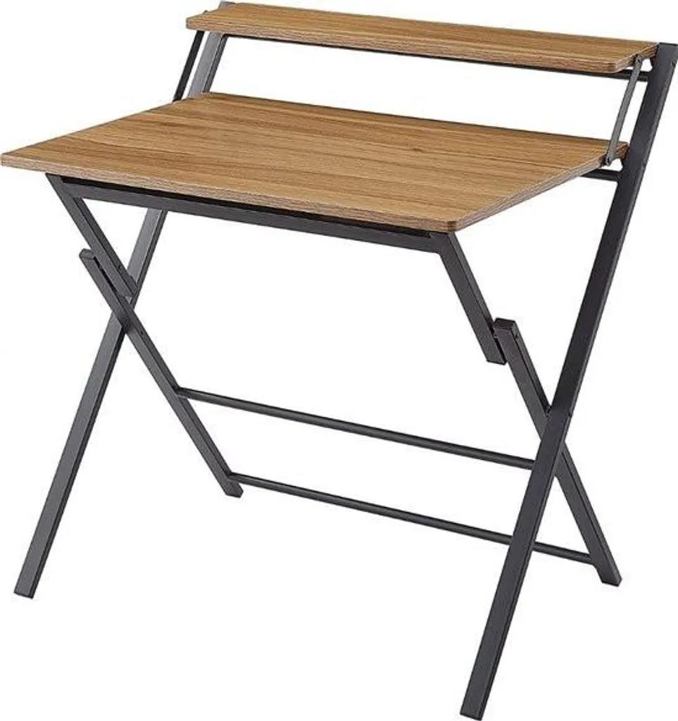 Petit bureau pour télétravail pliable avec tablette support écran amovible