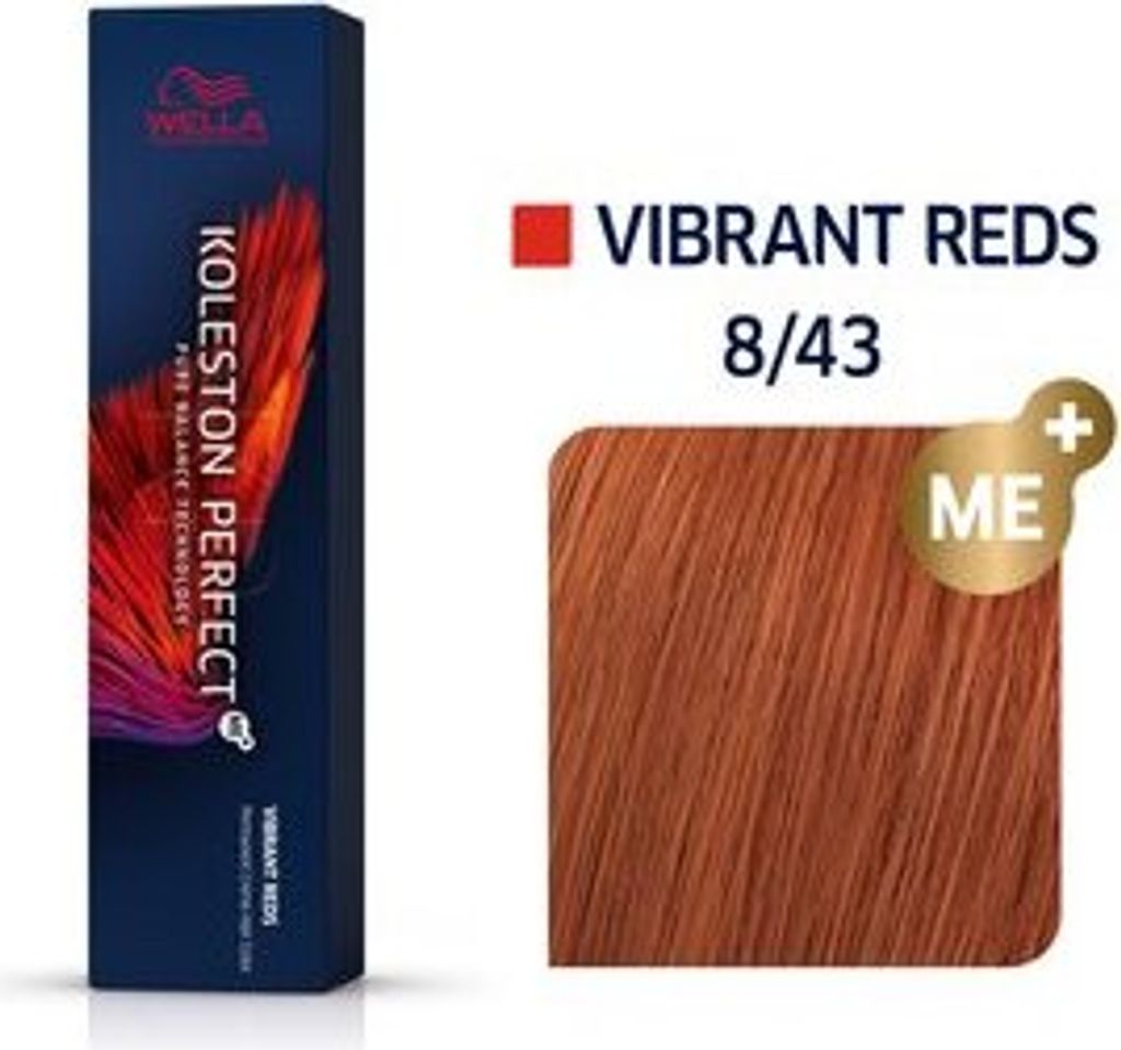 Wella Koleston Perfect Vibrant Reds 60ml 8/43 Hellblond Rot Produktbild 