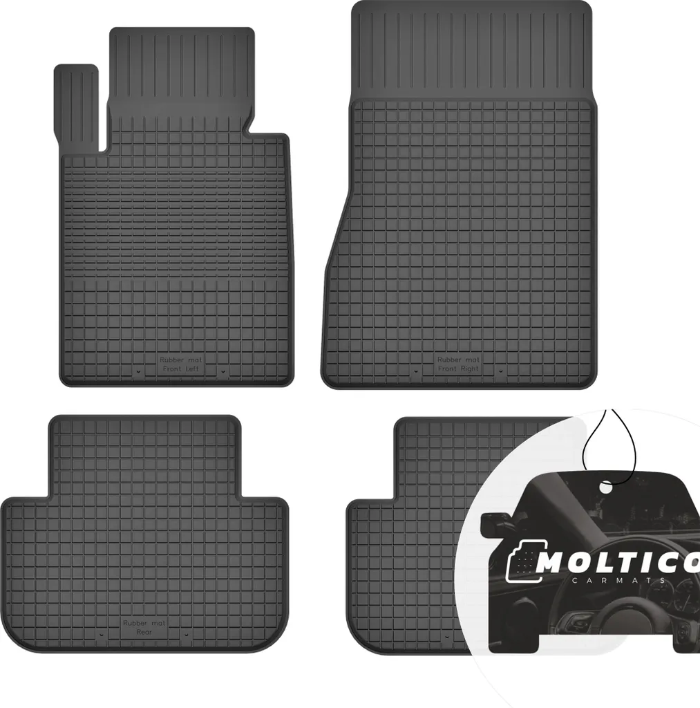 Tappetini Gomma Su Misura BMW Serie 6 E63 (03-10) - Qualità Premium 4pz