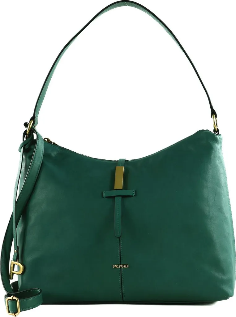 PICARD Whisper Hobo Bag Smaragd - Sac à épaule cuir vert sapin élégant