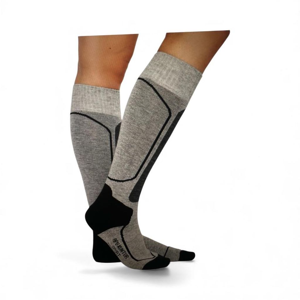 APU KUNTUR Alpaka Premium SKI- & SPORTSOCKEN aus Alpaka-Baumwoll-Mix - Winter - Größe 42-44 - UNISEX