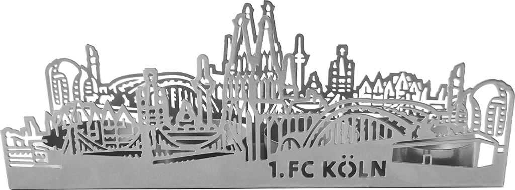 1. FC Köln Teelichthalter „Kölsche Skyline" Produktbild 