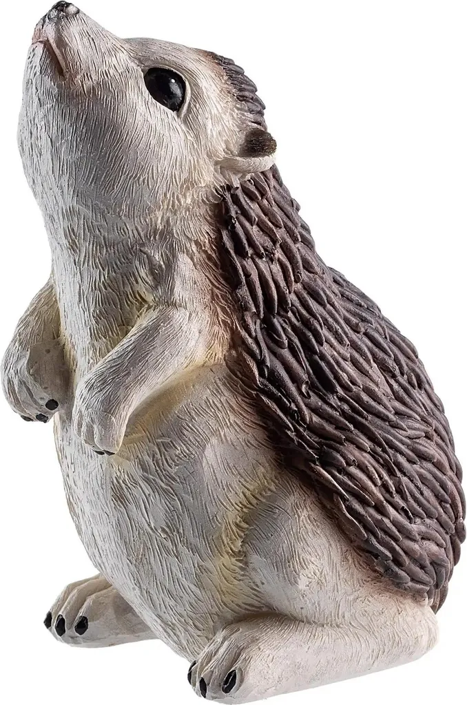 Statue de hérisson décorative pour jardin et terrasse 12 x 8 cm