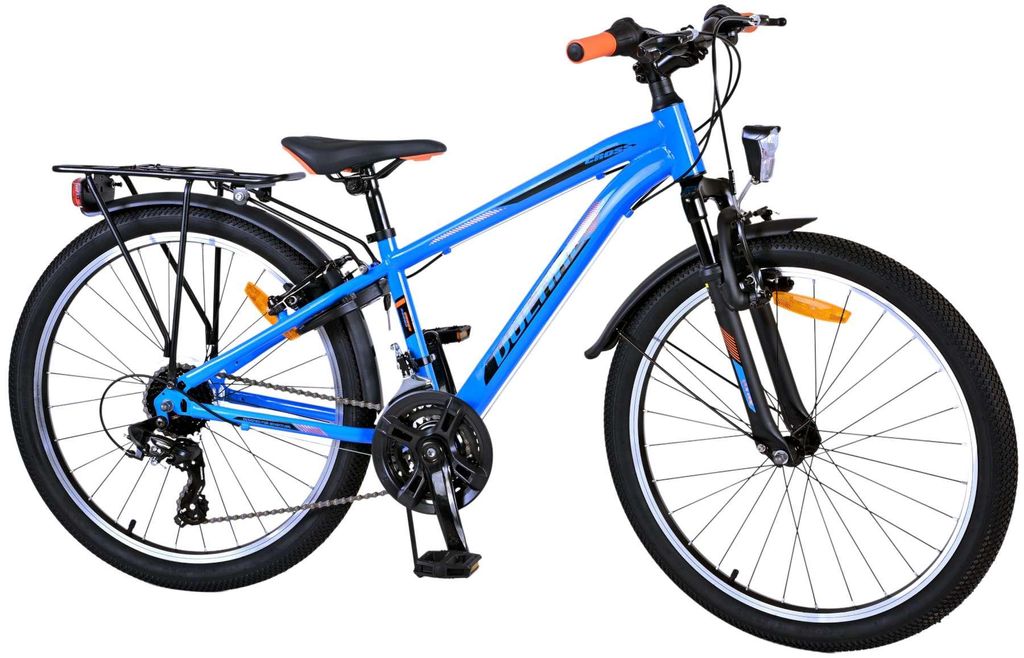 Volare Cross Kinderfahrrad - Jungen - 24 Zoll - Blau - 21-Gang - Zweihandbremsen