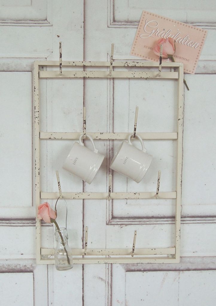 Hakenregal antik-weiß, CAMILLE Organizer antique Chic,  Produktbild 