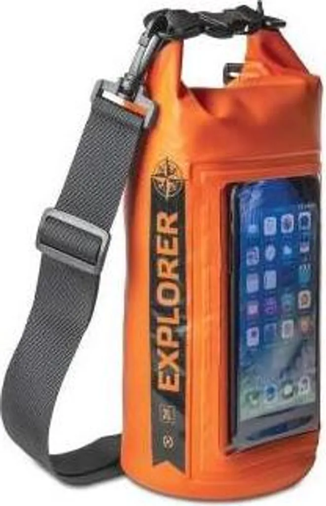 Celly Explorer Coque Étanche Smartphone IPX6 Orange avec Boucle Pression