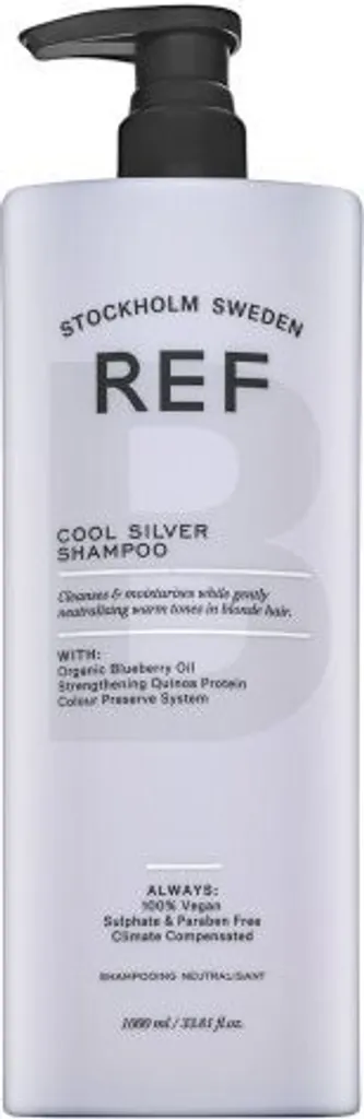 REF Cool Silver Shampoo 1000ml: Addio Giallo su Biondo e Grigio