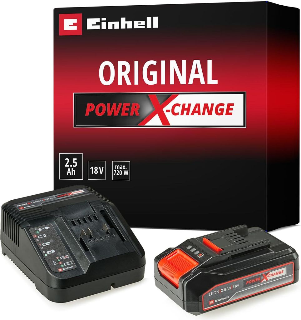 Zestaw startowy Einhell 18V 2,5 Ah Power X-Change Zdjęcie produktu 