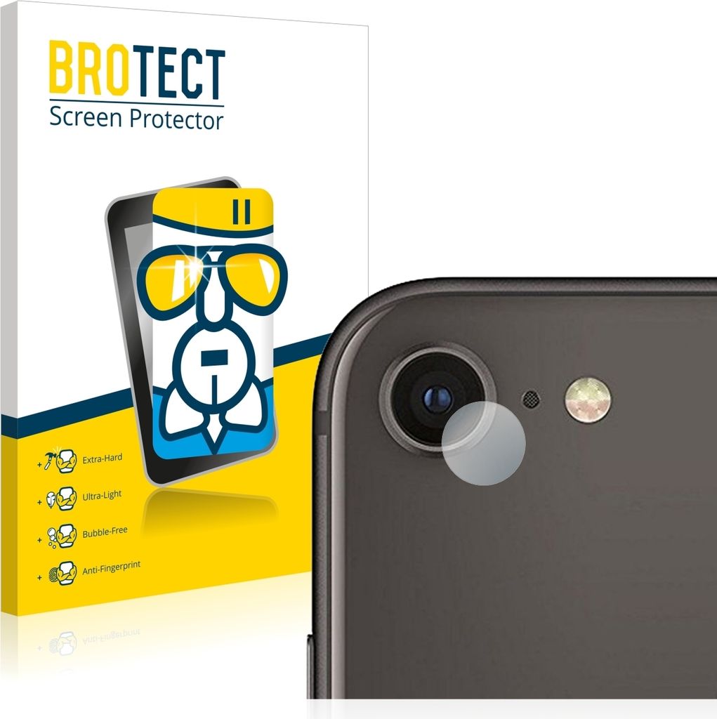 BROTECT Schutzglas für Apple iPhone 8 (NUR Kameraschutz) Schutzfolie Panzer Folie Glas Display Schutz klar