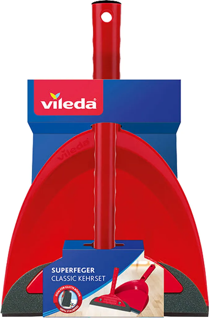 Set Scopa e Paletta Vileda Super Sweeper | Sicuro per Allergici - 1