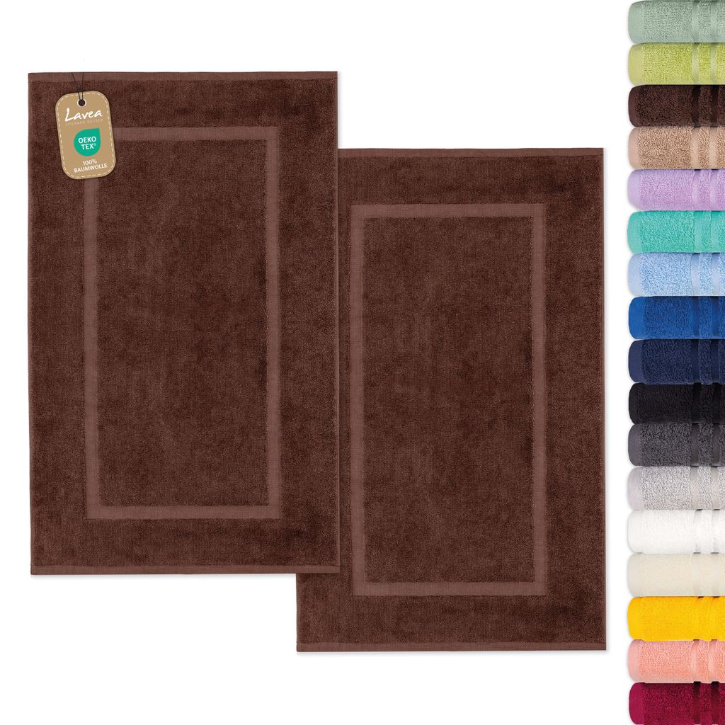 Zestaw 2 sztuk mat do łazienki Lavea®, 50x80 cm, dywanik Zdjęcie produktu 