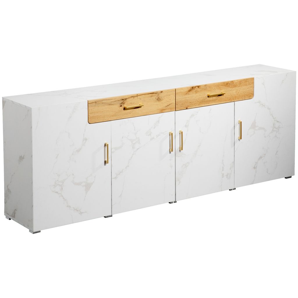 Sideboard 208/39.5/80 cm, Wohnzimmerschrank mit Schubladen, Standschrank, Beistellschrank, Highboard